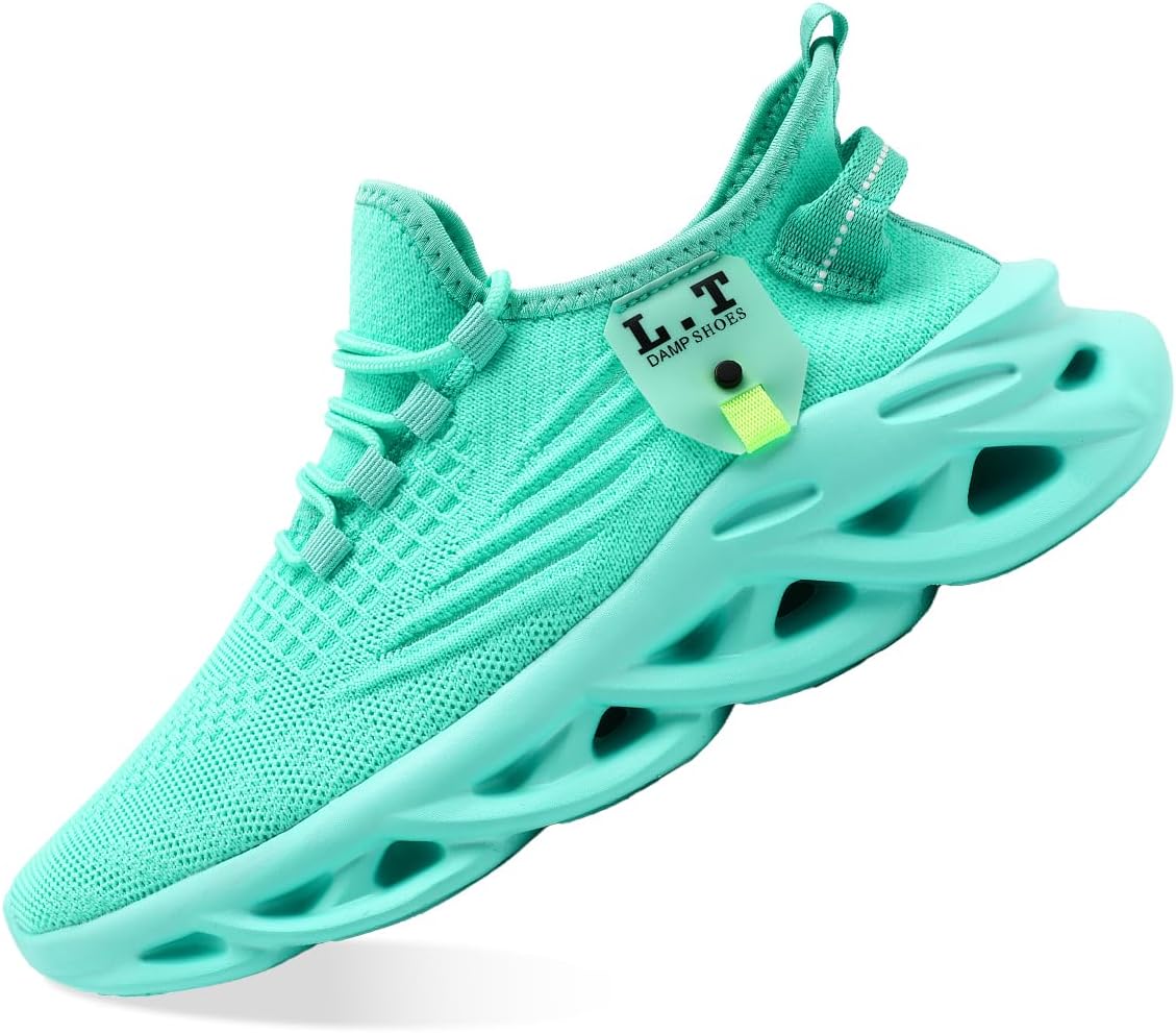 Men Running Shoes Tennis Slip On Gym Sneakers Walking Shoes Non-Slip Athletic Jogging Comfortable Fashion Workout Breathable Shoes