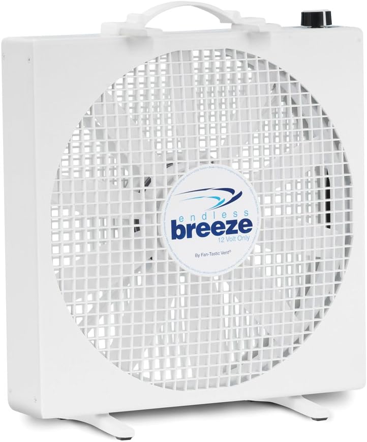 Fan-Tastic Vent 01100WH Endless Breeze - 12 Volt Fan
