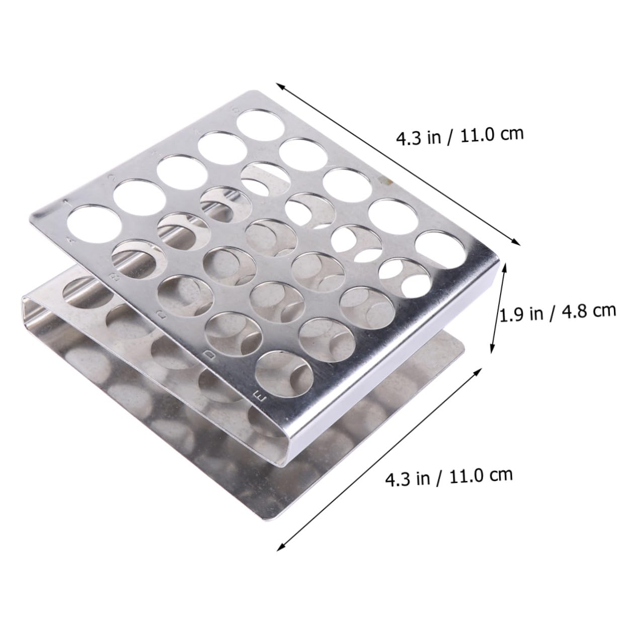 PRETYZOOM 3 Pezzi Supporto per Provette in Acciaio Inossidabile Struttura Z Leggera e Portatile per Laboratorio Scolastico Organizzatore Tubo Centrifuga Facile da Usare Accessorio Essenziale