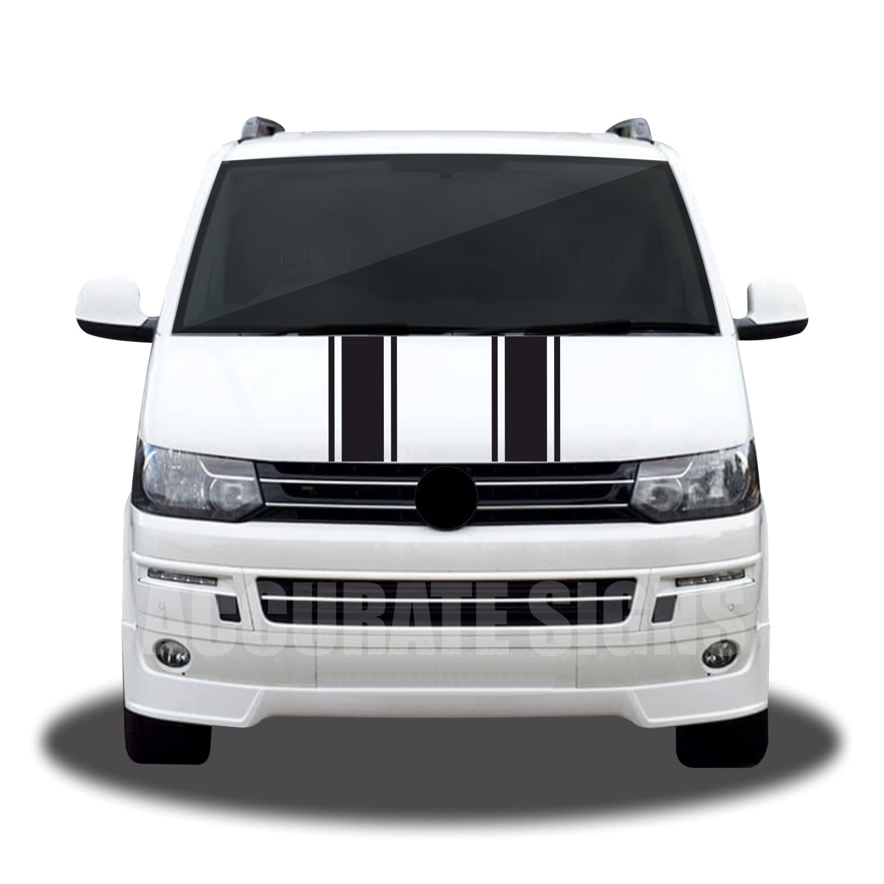 Stickers for Transporter T5 T6 Bonnet Stripes Van Stripes Graphics Decals (001)