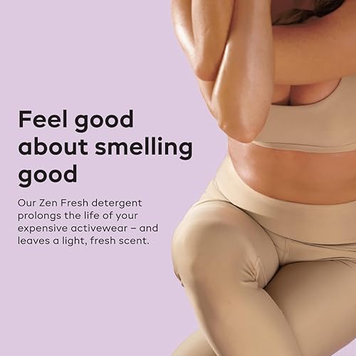 Miniatura 3 de Nonaste Zen Fresh - Detergente para ropa deportiva de alto rendimiento, 64 onzas líquidas (paquete de 2) - Detergente para ropa de entrenamiento y