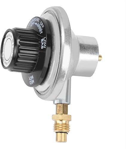 Aleación de zinc 1 "-20UNF Gas de baja presión regulador ajustable válvula de control de parrilla de barbacoa Válvula de control de parrilla de gas