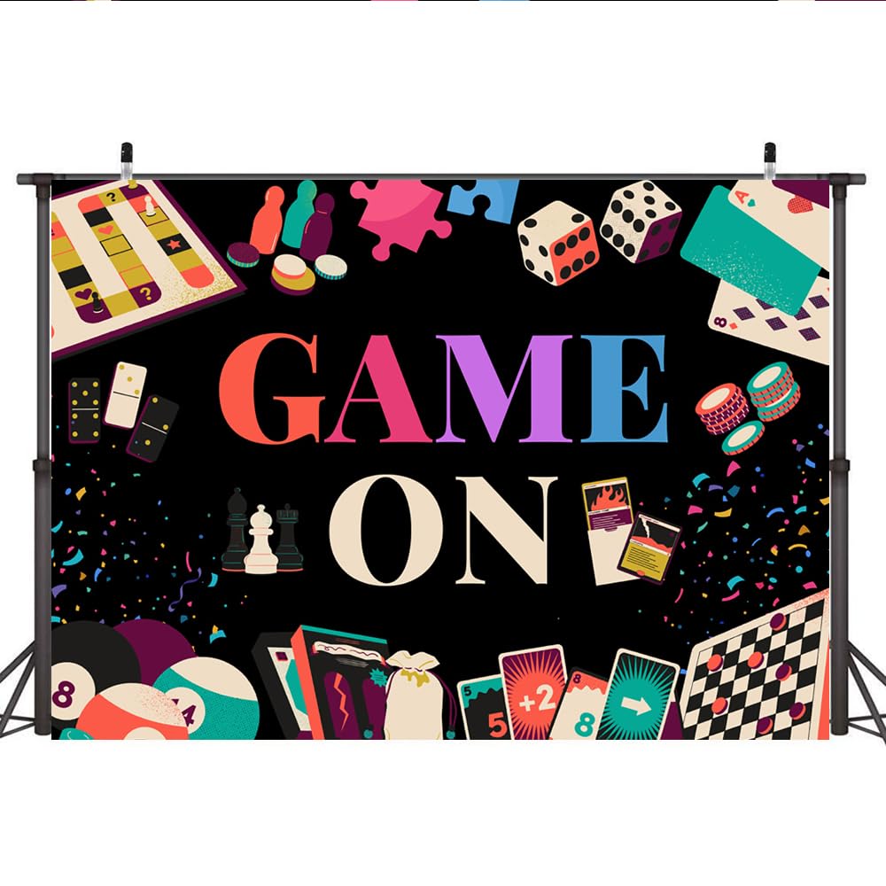 InMemory Fotohintergrund 'Game Night' – 2,1 X 1,5 M, Für Geburtstage & Gaming-Partys