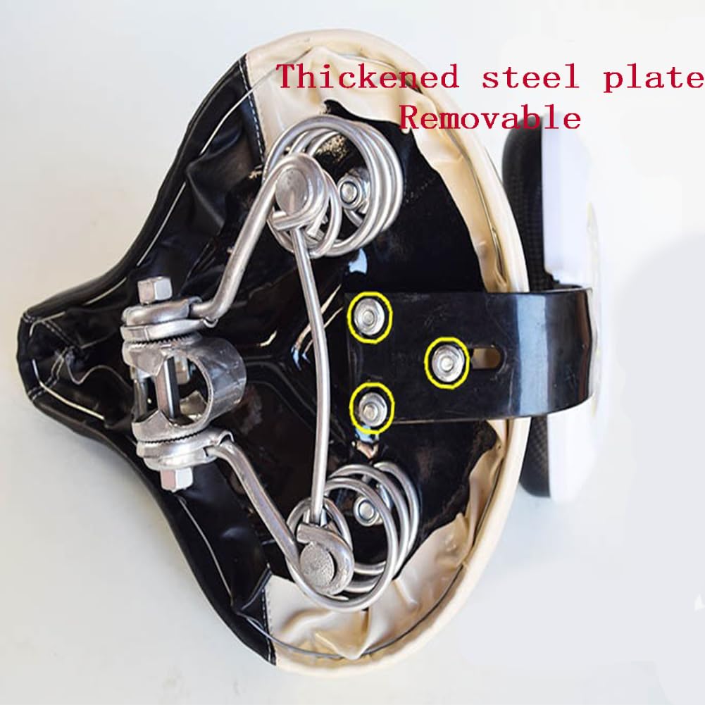 Siège De Vélo Avec Dossier – Large Siège Rembourré En Cuir PU