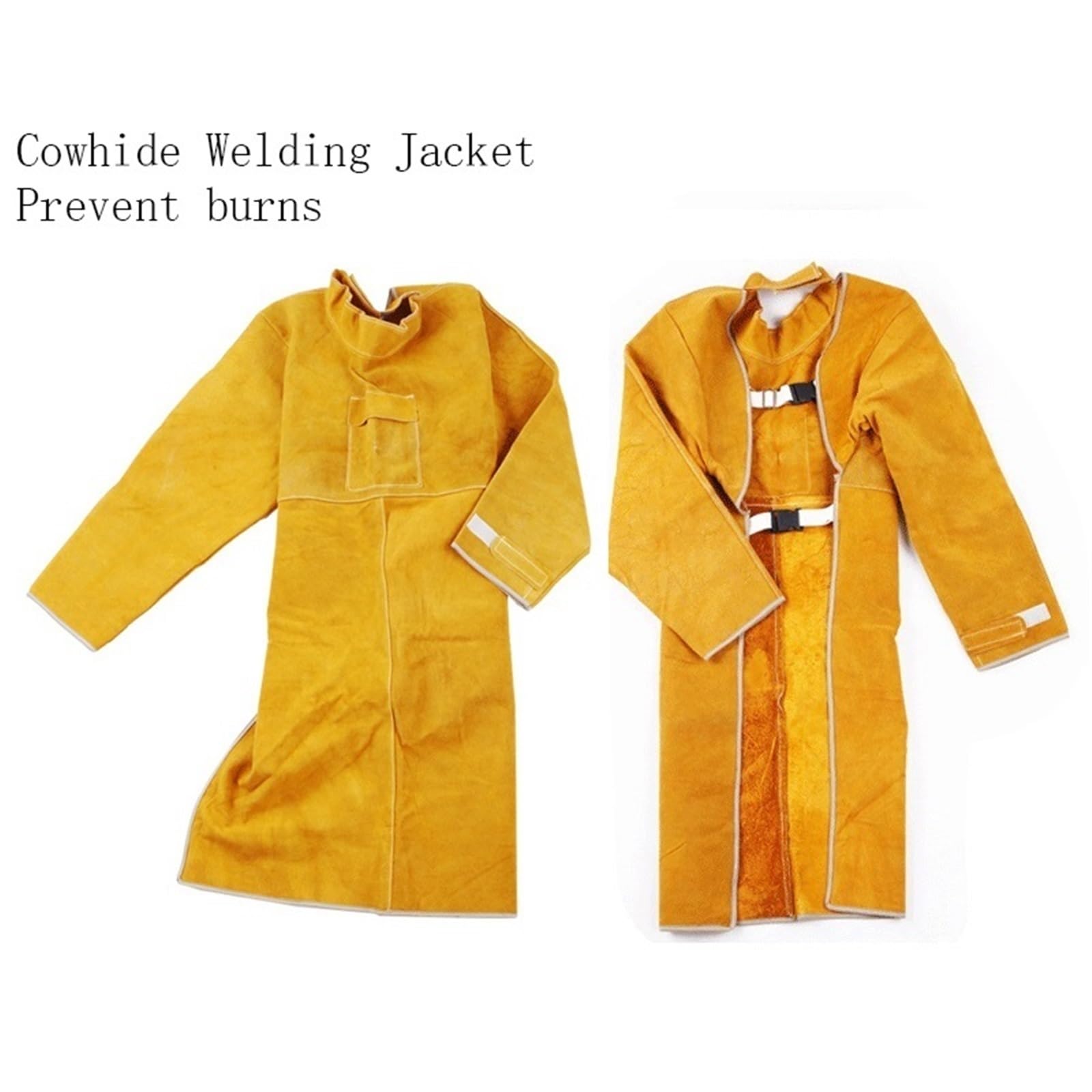 Welding Protective Clothing | Leather Overalls Fire-retardant Anti-fire Welding Clothing Anti-wear Clothes