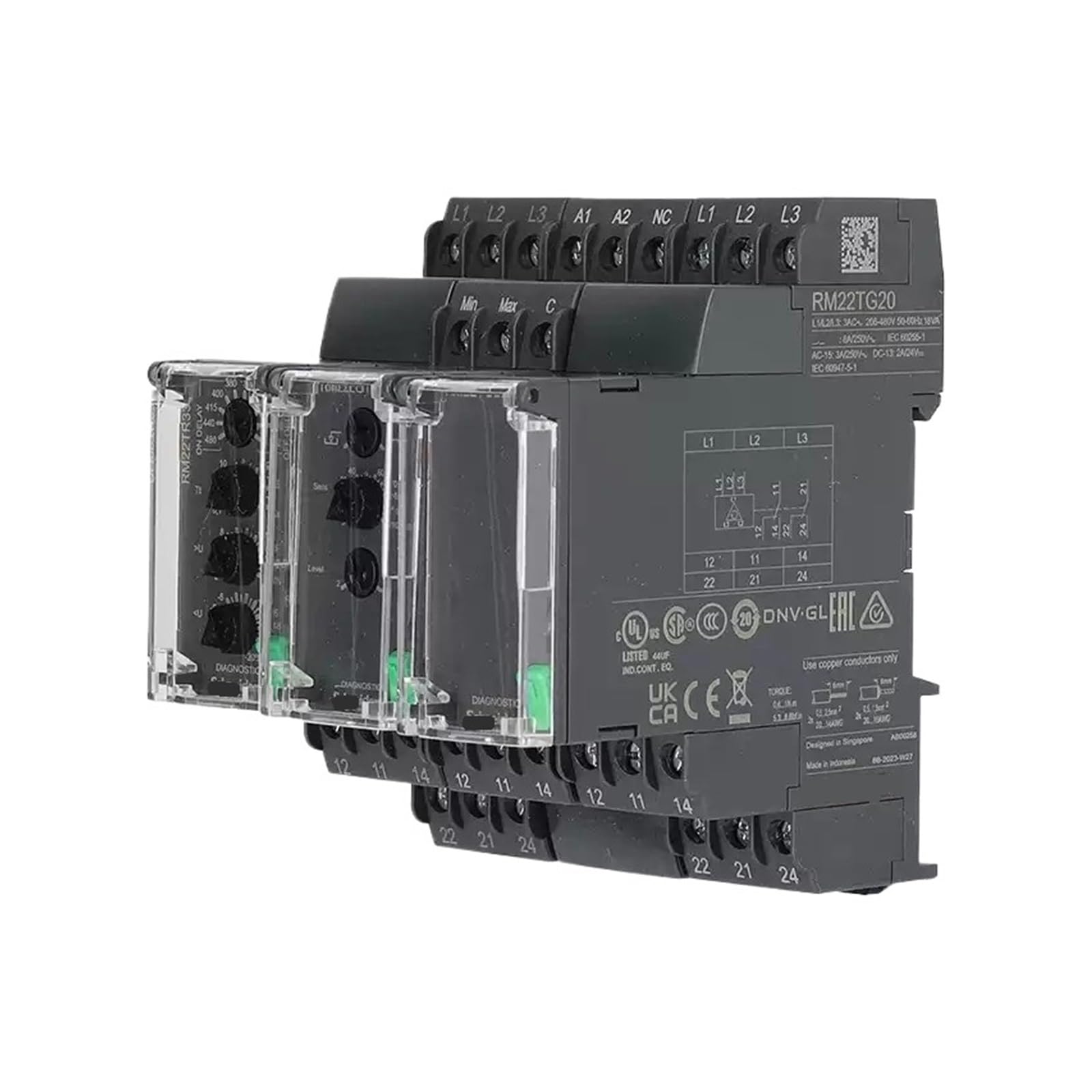 ZVQYSGIW RM22TG20/TR33/LG11MR RM17TG0 Three-phase Relay(RM17TG00 208-480VAC)