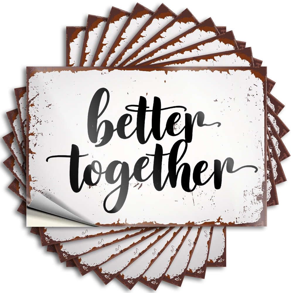 Beer Accessories Decals Durable Helmet | Better Together. Funky Self Adhesive Sticker for Microfiber DIY(6X9CM)