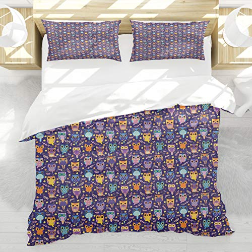 Housse de couette oiseaux comiques pour illuminer la décoration de la chambre à coucher - 2
