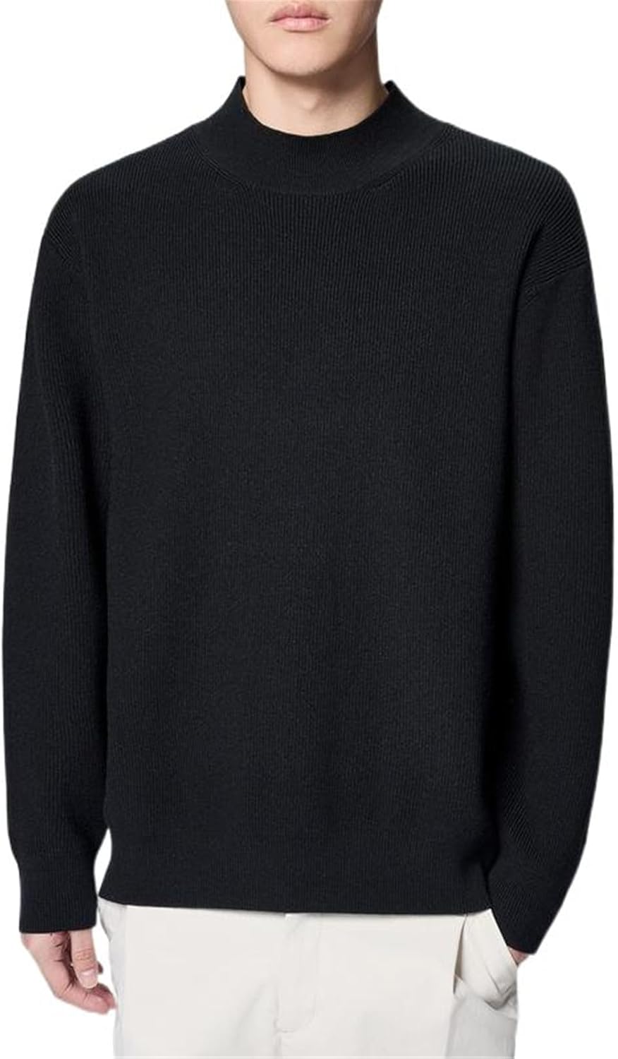 Men's Half Turtleneck Casual Retro Sweater
