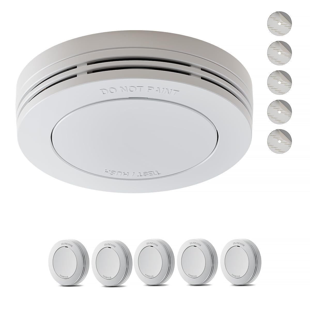 Safeliveo Detector de Humo,Alarma de Incendio autónoma, batería de 10 años, sin LED Intermitente, función de Silencio, 85 dB, con Almohadillas Adhesivas, Conforme a EN 14604, 3 Piezas — view 15