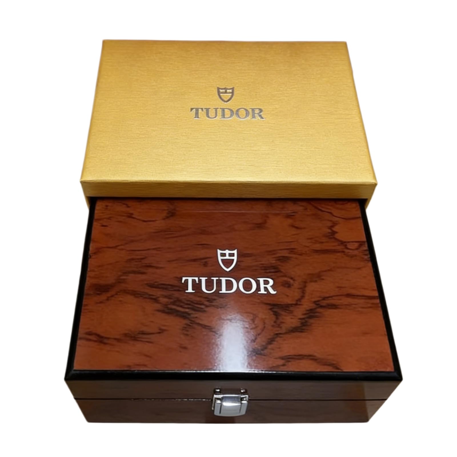 Organizer Orologi Legno Alta Lucentezza Vetrina Espositrice Orologio Singolo Borsa Rossa Scatola per Tudor Style