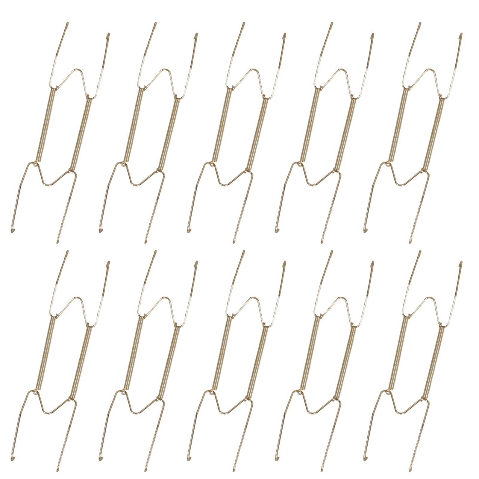 Oxxggkao Of 10 W Shape Invisible Spring Plate Hook for Wall Decoration Craft of Sturdy Steel Materials Steel Plate Hangers