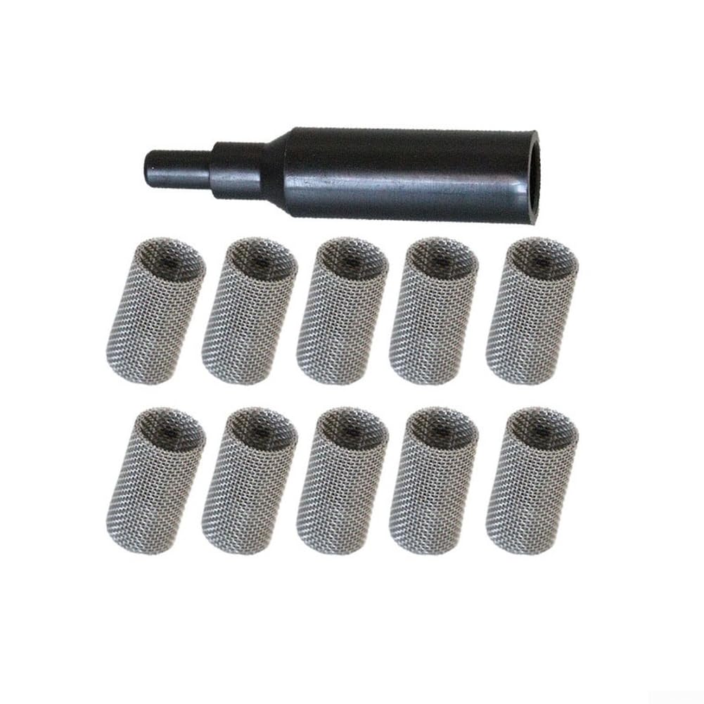 Diesel-Luft-Standheizungssieb, 16 Stück, Edelstahl-Filter, Netz, kompaktes Design, einfache Installation (6 Stück)