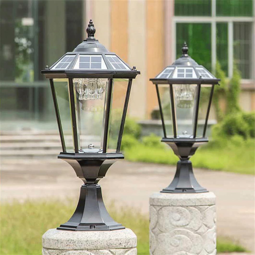 Lampada A Colonna Impermeabile Con Ricarica Solare, Impermeabile