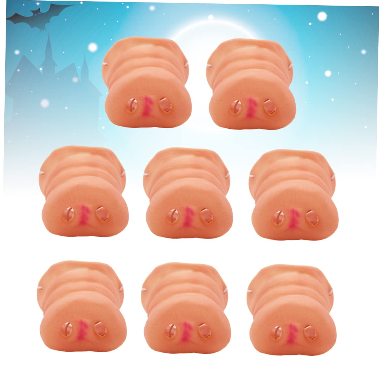 ibasenice 2 Set Di Maschera Elastica Per Cosplay Per Ragazzi E Ragazze Leggera E Portatile Accessorio Per Feste Di Halloween 8 Pezzi*2