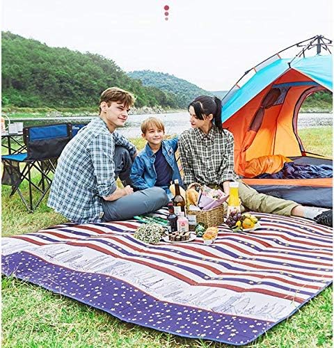 AMSS Outdoor Waterproof Blanket, Machine Washable Fold Picnic Blanket Blanket for Camping,Park,Beach,Hiking,Family
