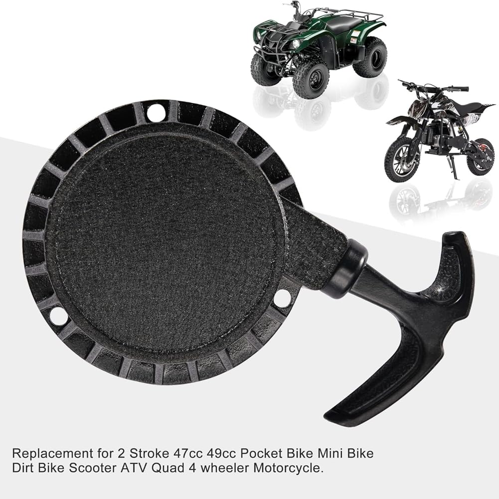 Pocketbike Avviatore a fune Pull Start Recoilss Starter in alluminio per mini moto accensione moto avviamento Easy Pull Start parte per 49CC Mini Pocket Dirt Bike Quad.