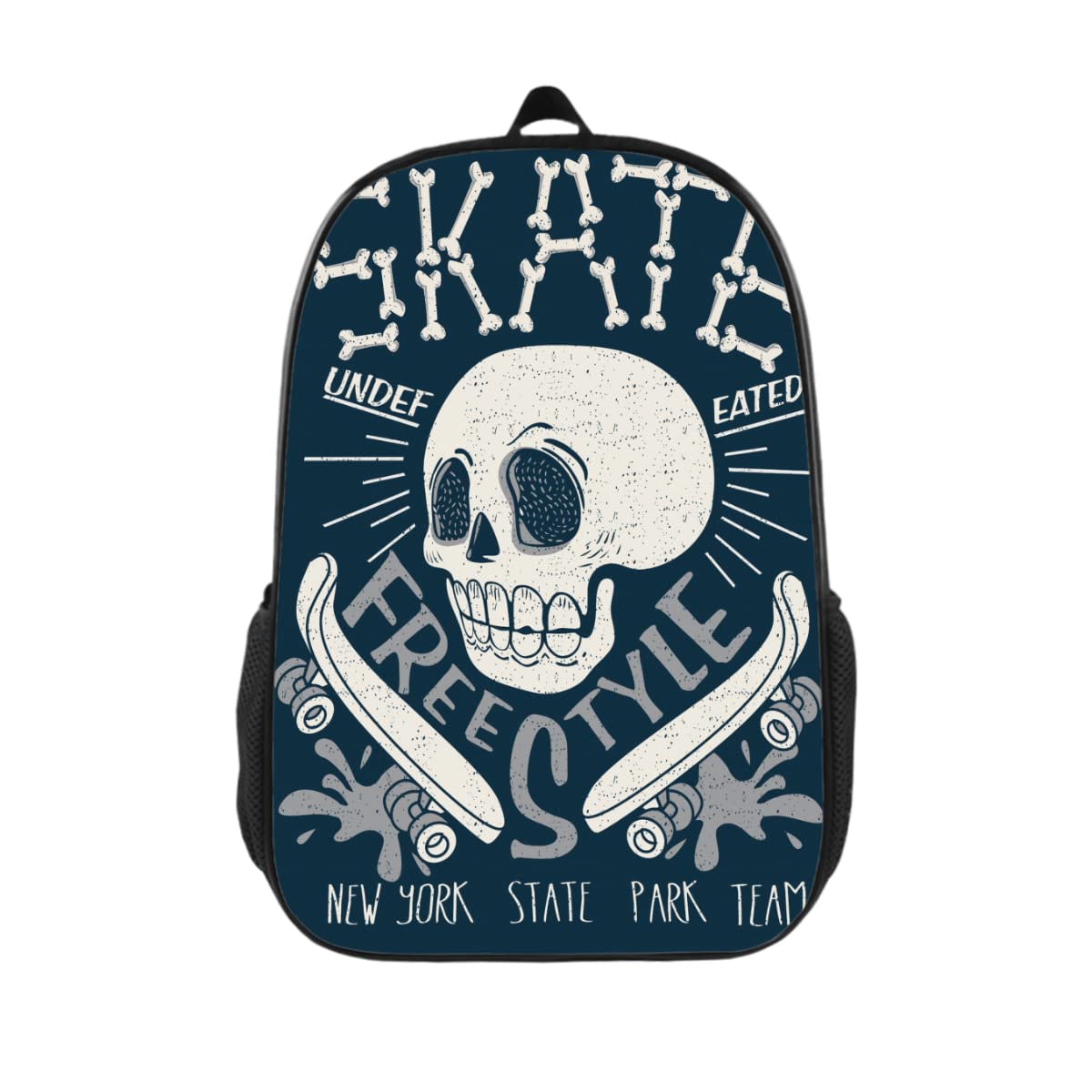 School Backpack/Backpack Set Cool Skateboard Skull Design Skater Board Music Graphic Skate Bones Characteroutdoor travel/leisure hiking backpack/suitable for boys and girls