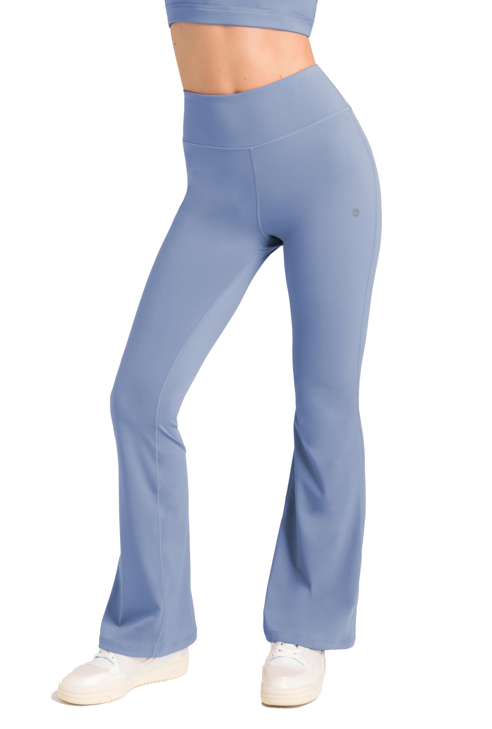 Aruki Women's Flared Leggings with Pockets, High-Waisted Bootcut Trousers, Wide-Leg Tummy Control Stretch for Gym, Running, Pilates and Workouts and Active Training Wear for Women – Serenity – XL