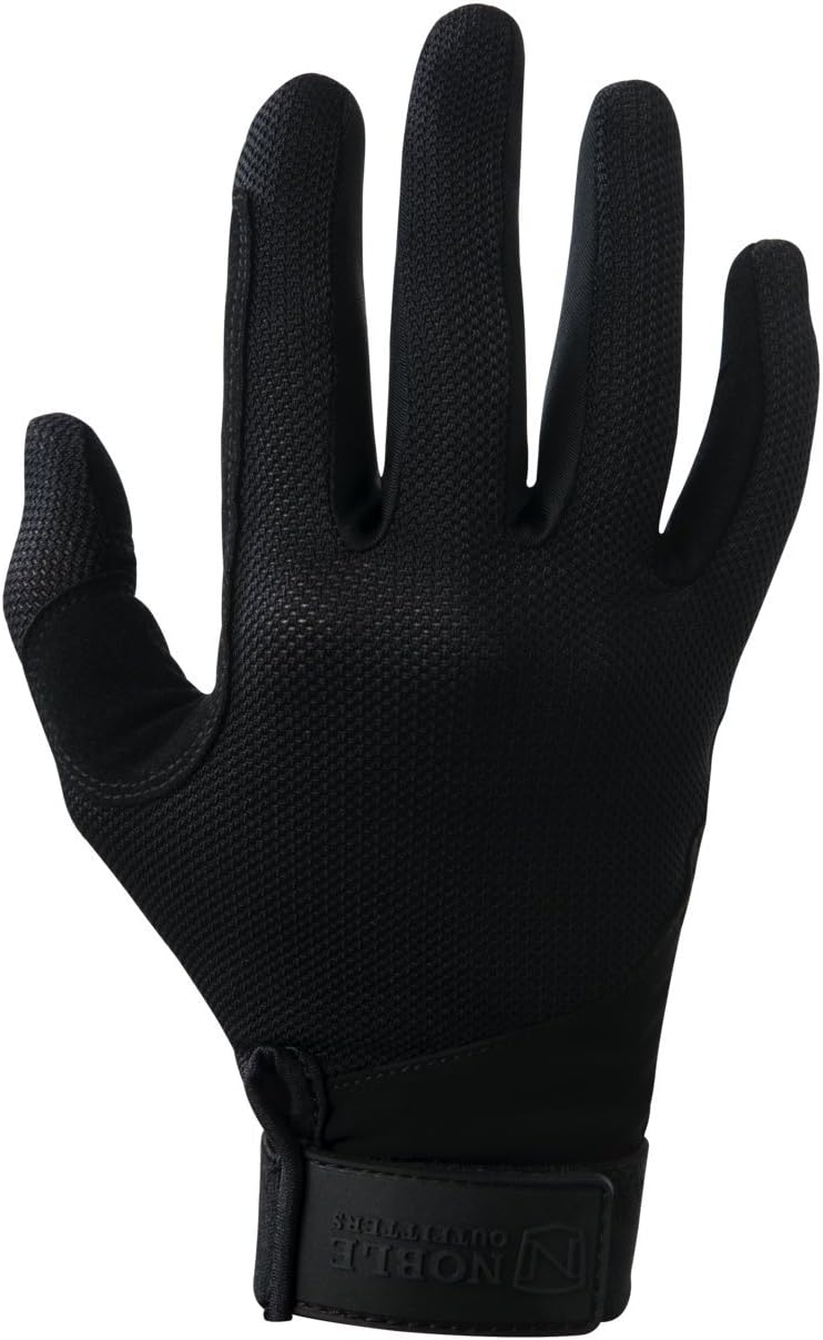 Noble Equestrian Gloves MESH Glove Horseback Light Weight Black Size 5