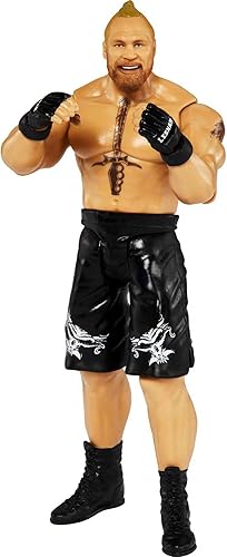 Miniatura 3 de Mattel WWE Brock Lesnar Figura de acción, figura básica coleccionable de 6 pulgadas, juguetes