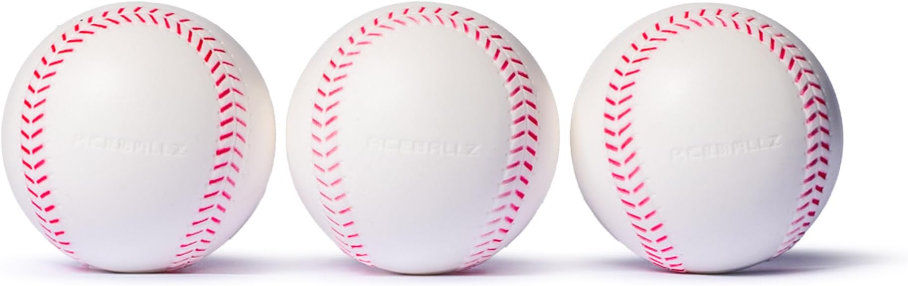Pitching Machine Batting Practice Balls - Baseball & Softball Sized w/Raised Seams & Exact Baseball/Softball Look & Feel. Sting Free Batting Machine Balls