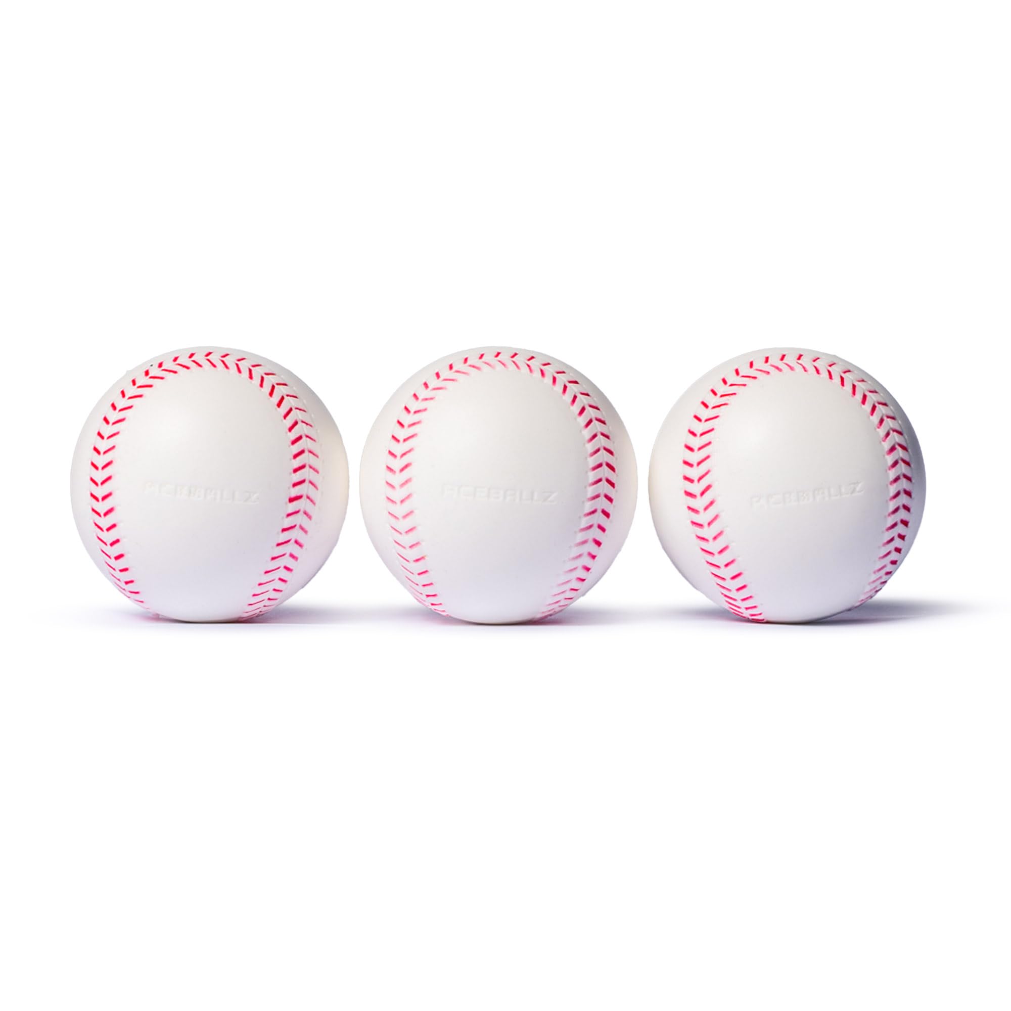 Pitching Machine Batting Practice Balls - Baseball & Softball Sized w/Raised Seams & Exact Baseball/Softball Look & Feel. Sting Free Batting Machine Balls