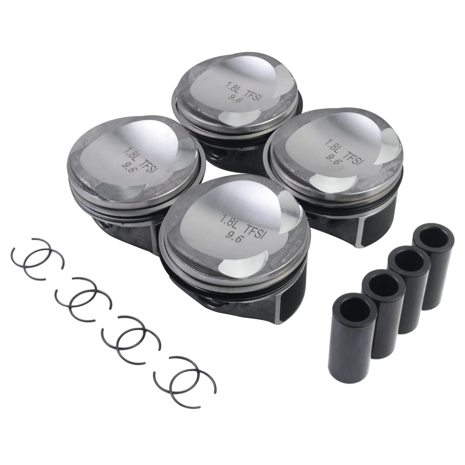 4x Juego de Pistones Ø23mm Compatible con C-C G0lf Pa-ss at A3 A4 A5 TT 1.8T CDHA CDAB 06J107065AG 06H107065CP