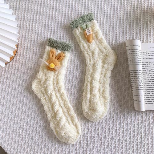 Image of Benefeet Sox Womens Fuzzy Socks Girls Cute Slipper Sock Funny Fluffy Winter Warm Soft Cozy Plush Indoor Sleep Sock