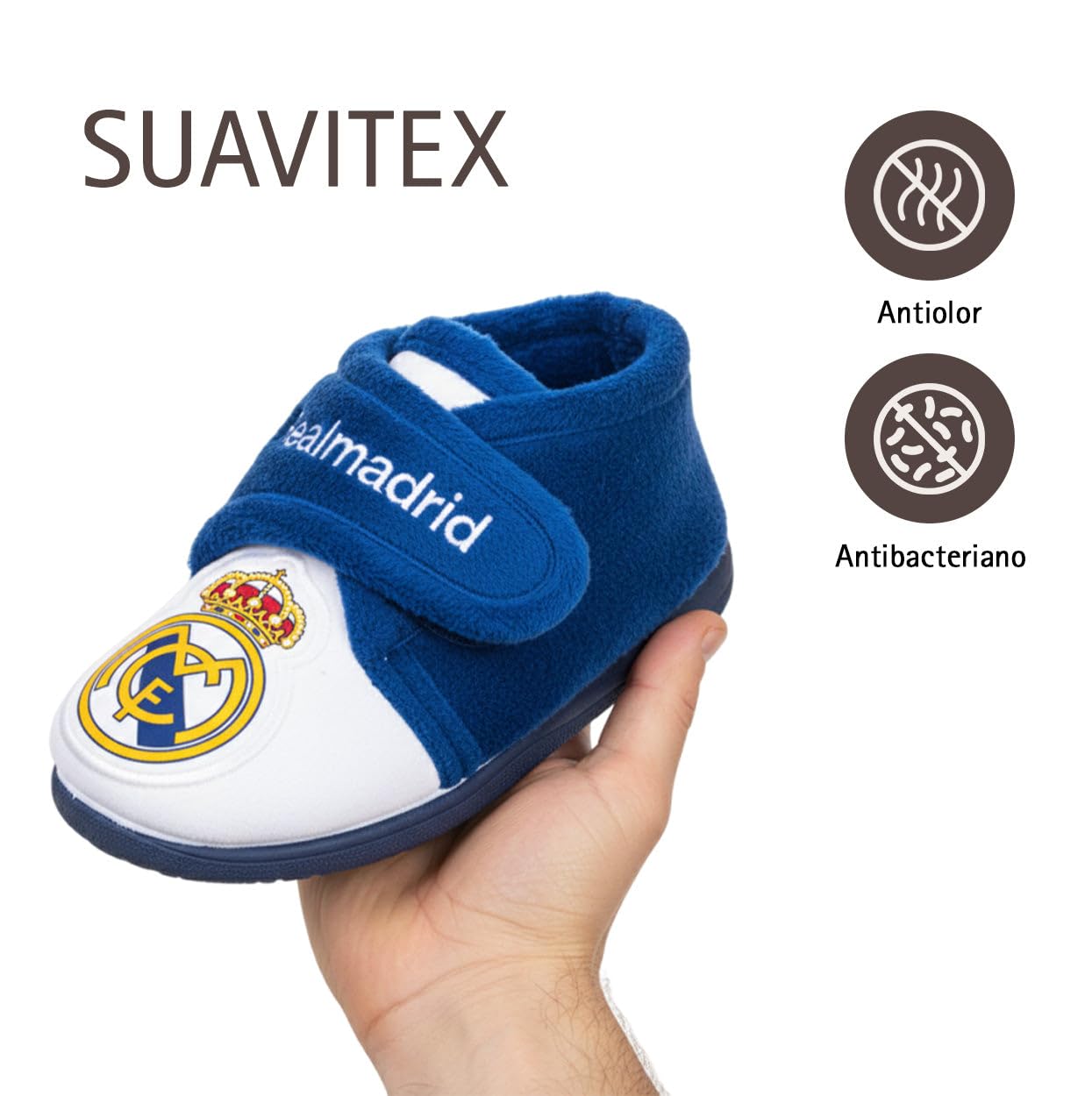 MARPEN SLIPPERS, Zapatillas de casa Real Madrid CF Oficiales Botitas de Invierno para Bebé, Niño o Niña, Temporada 25/26