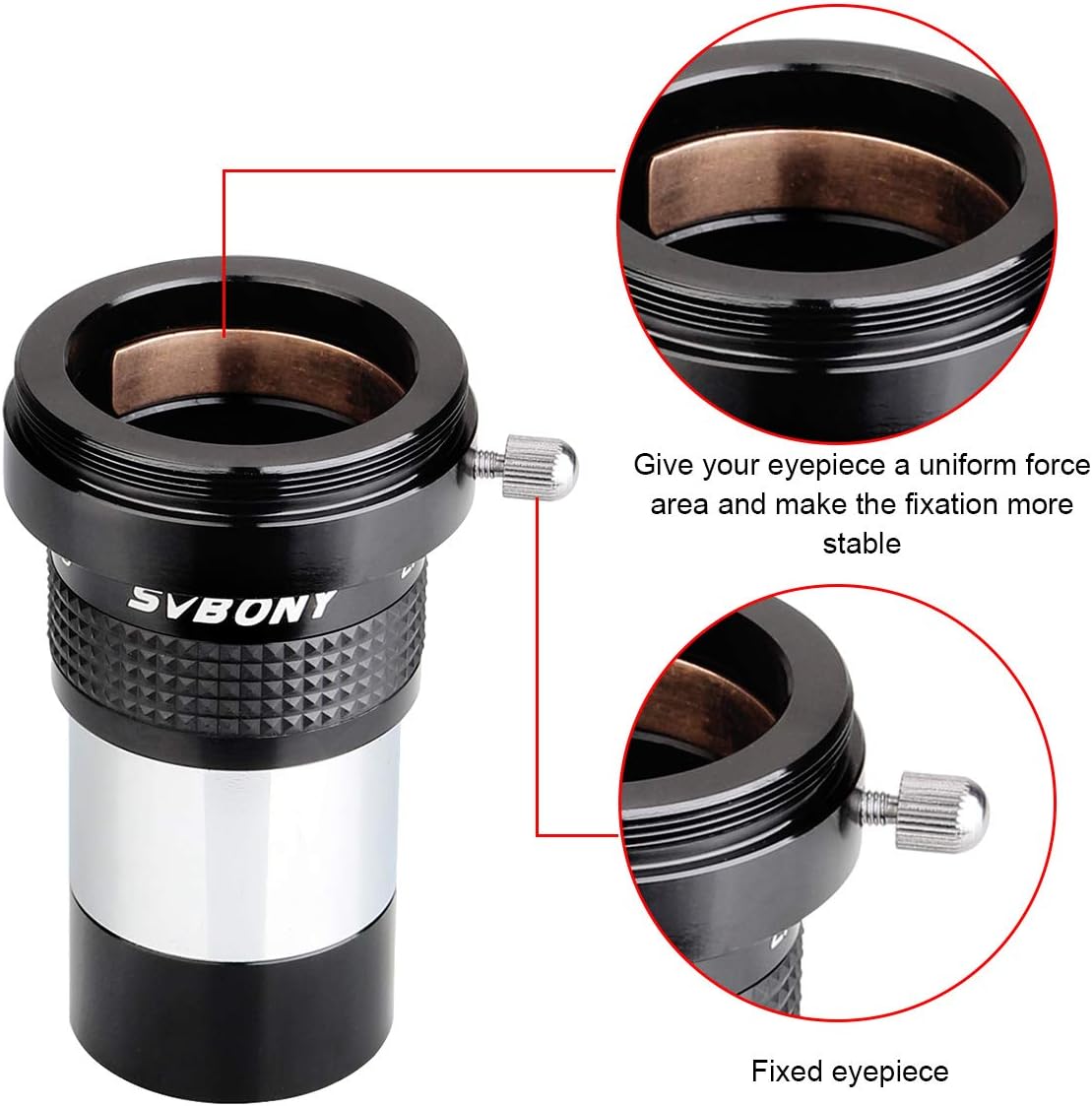 SVBONY Telescope Eyepiece Bundle with SV137 2X Barlow Lens