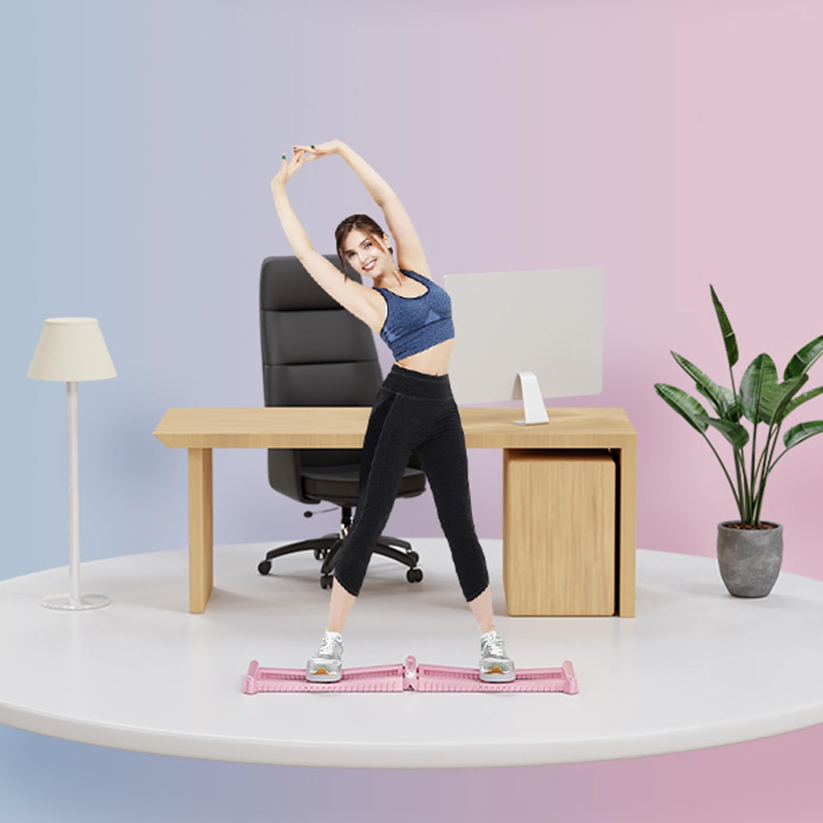 Ski-Simulator für Beinübungen – Klappwerkzeug für Übungen für die Beckenbodenmuskulatur | Ausrüstung für Krafttraining zu Hause für Schlafzimmer und Fitnessstudio