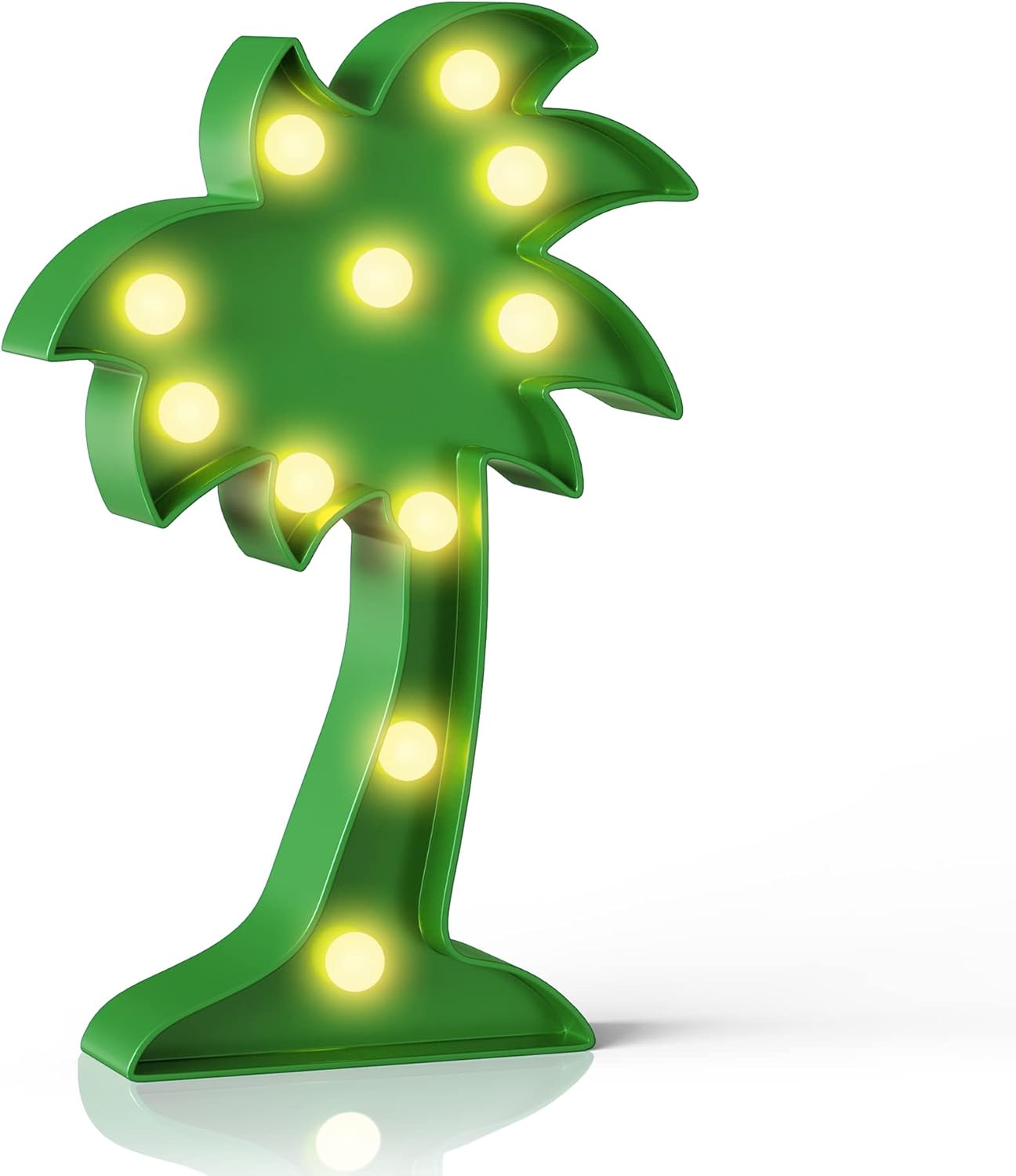 Ganrami Palm Tree Decor, Battery Powered Night Light for Kids, Hawaiian