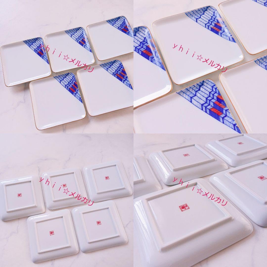 【時代物・レア】有田焼 宮内庁御用達 磁藝工房 矢羽根模様 銘々皿 取り皿 時代物・レア】有田焼 宮内庁御用達 磁藝工房 矢羽根模様 銘々皿 取り皿