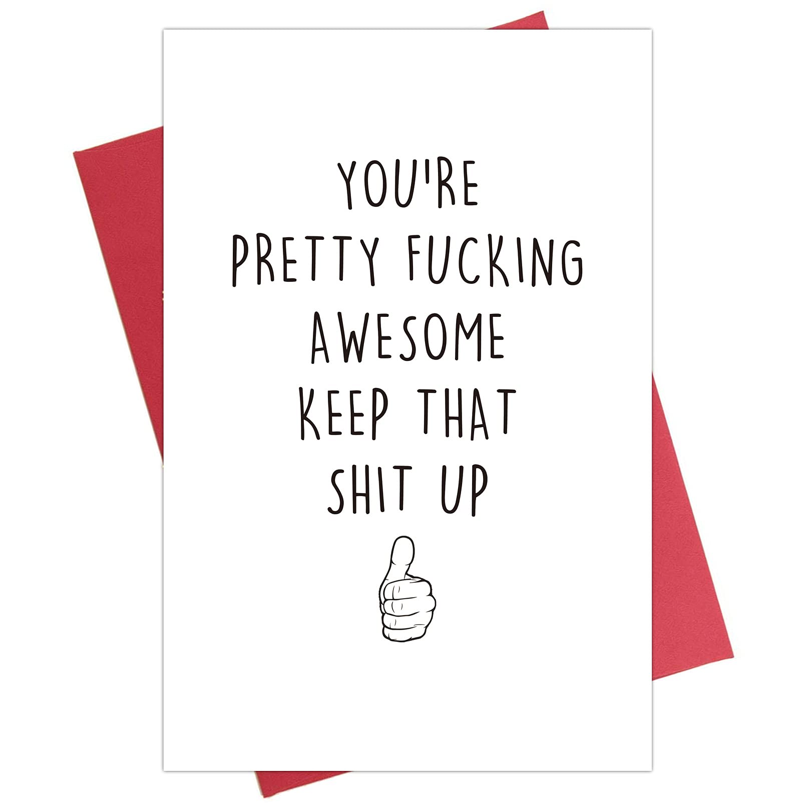 KirynurdThank You Card, Thanksgiving Card,You are Awosome Card, Funny Well Done Card