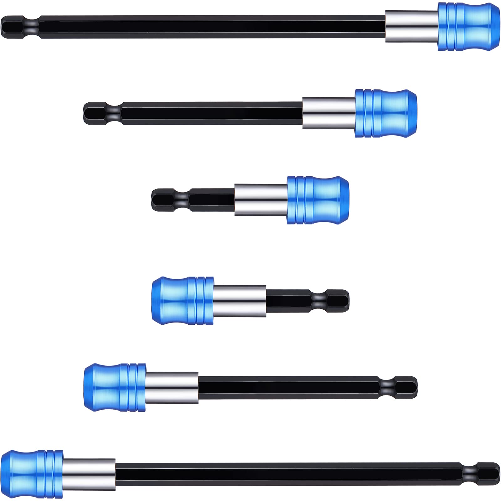 Honoson 6 Pcs Drill Bit Extension 2/4/6'' Quick Release Magnetic