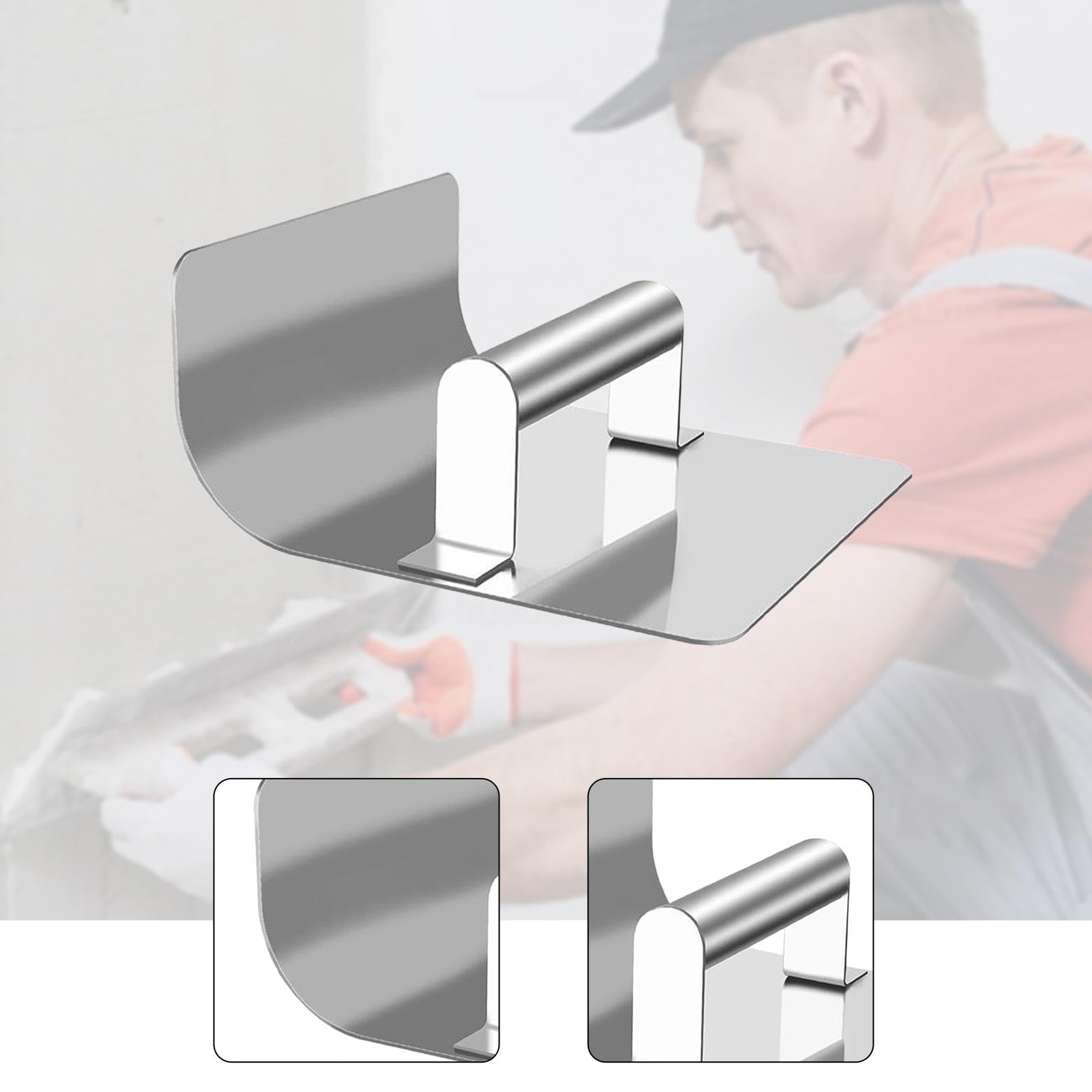Paleta de Esquinas Paleta de Yeso Herramienta para Dar Forma Espátula para Paneles de Yeso Paleta de Mampostería para Una Aplicación Uniforme Adecuada, R50 Grados Internos