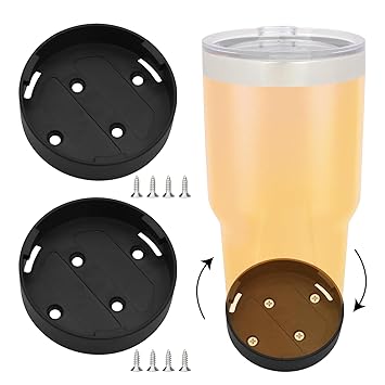 Holds Both The 20oz & 30oz Tumblers Mount for Packout Tumbler Compatible with Milwaukee Tumblers ?Black?-2PACK