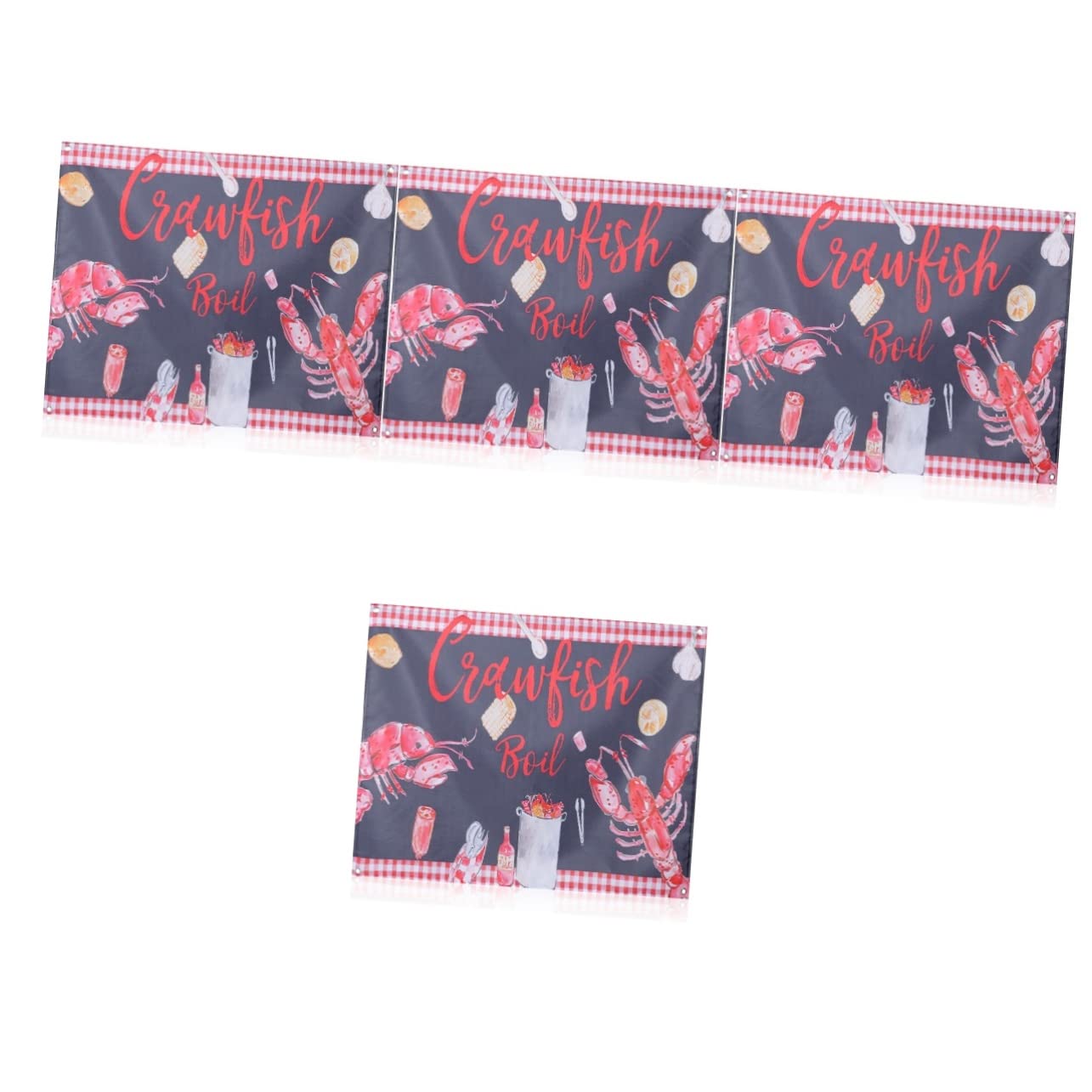 Toddmomy 4 Pezzi Di Decorazioni Per Feste A Tema Aragosta Decorazioni Per Compleanni Decorazioni Per Feste Di Compleanno Per Striscioni Di Buon Compleanno Sfondo Per Compleanno