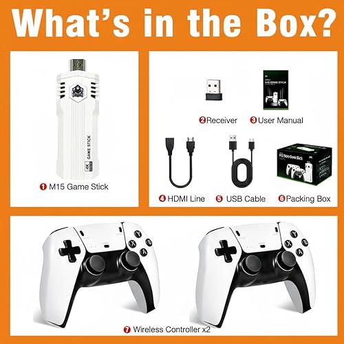 Miniatura 8 de Upgrade Retro Gaming Console Pro with 40,000+ Built-in Classic Video Games, Retro Game Stick with 38 Emulators, Plug & Play for TV, Video Gaming