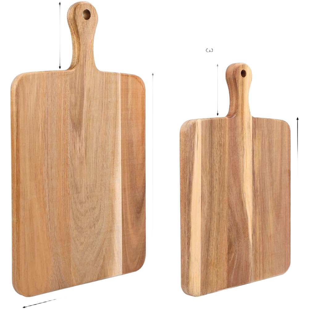 Planche à découper en acacia marron parfaite pour la préparation des repas