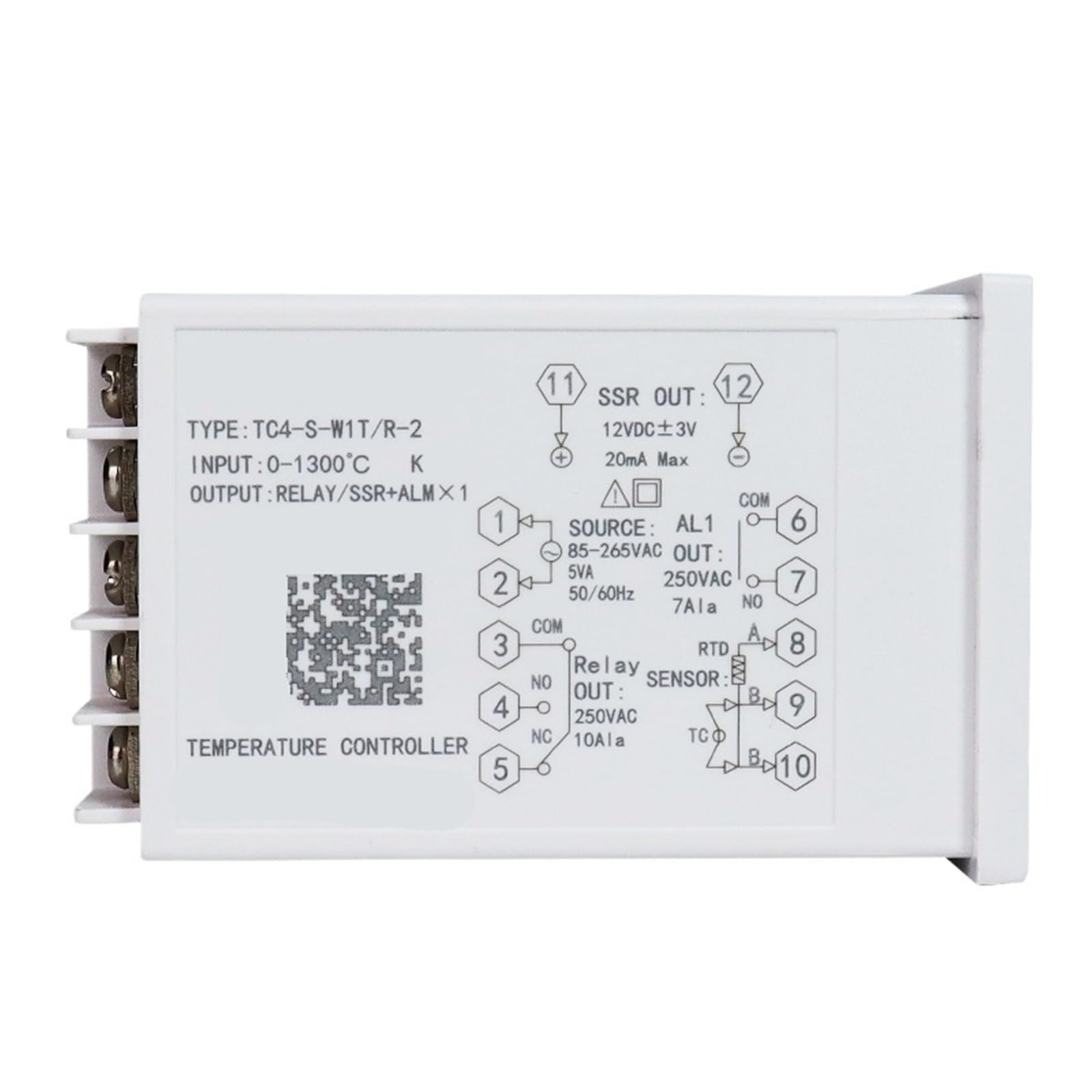 Termostato digitale regolatore di temperatura SSR relè doppia uscita ingresso universale TC4S TC4H TC4L TC4M termoregolatore PID 1300℃(TC4-S 48x48mm)