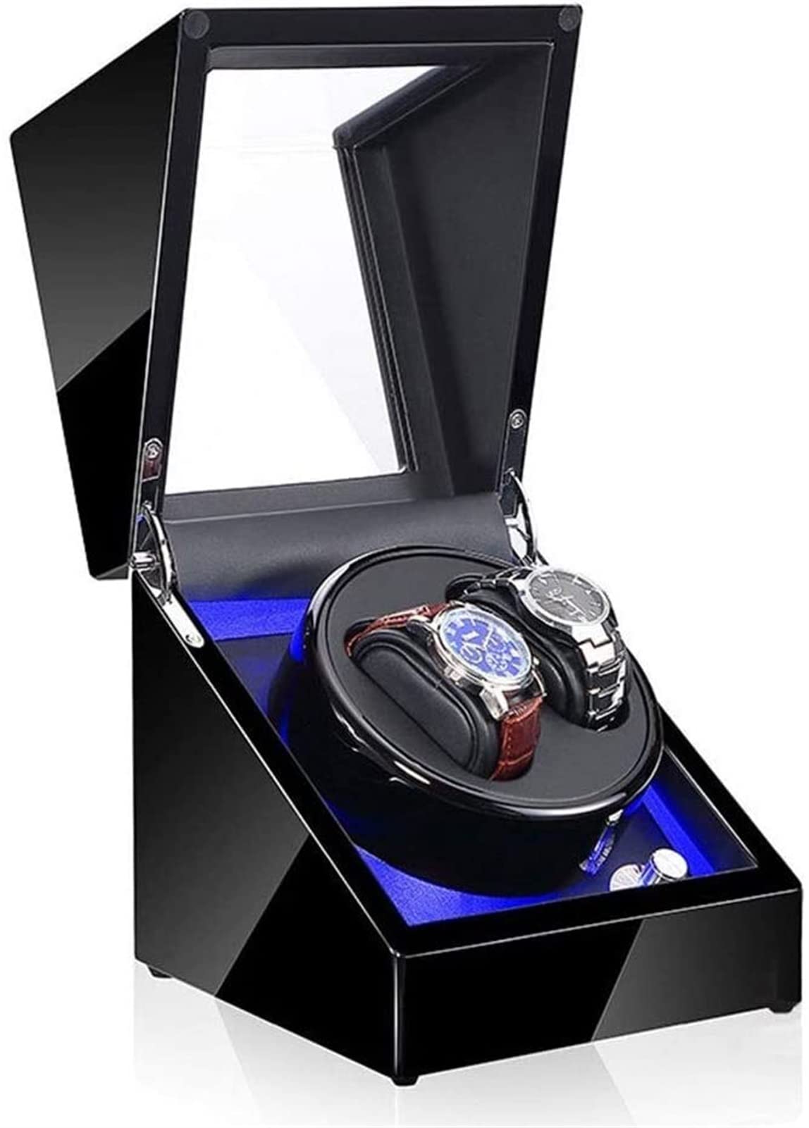 Remontoir de montre automatique en écrin de luxe éclairé pour garder vos garde-temps à l'heure