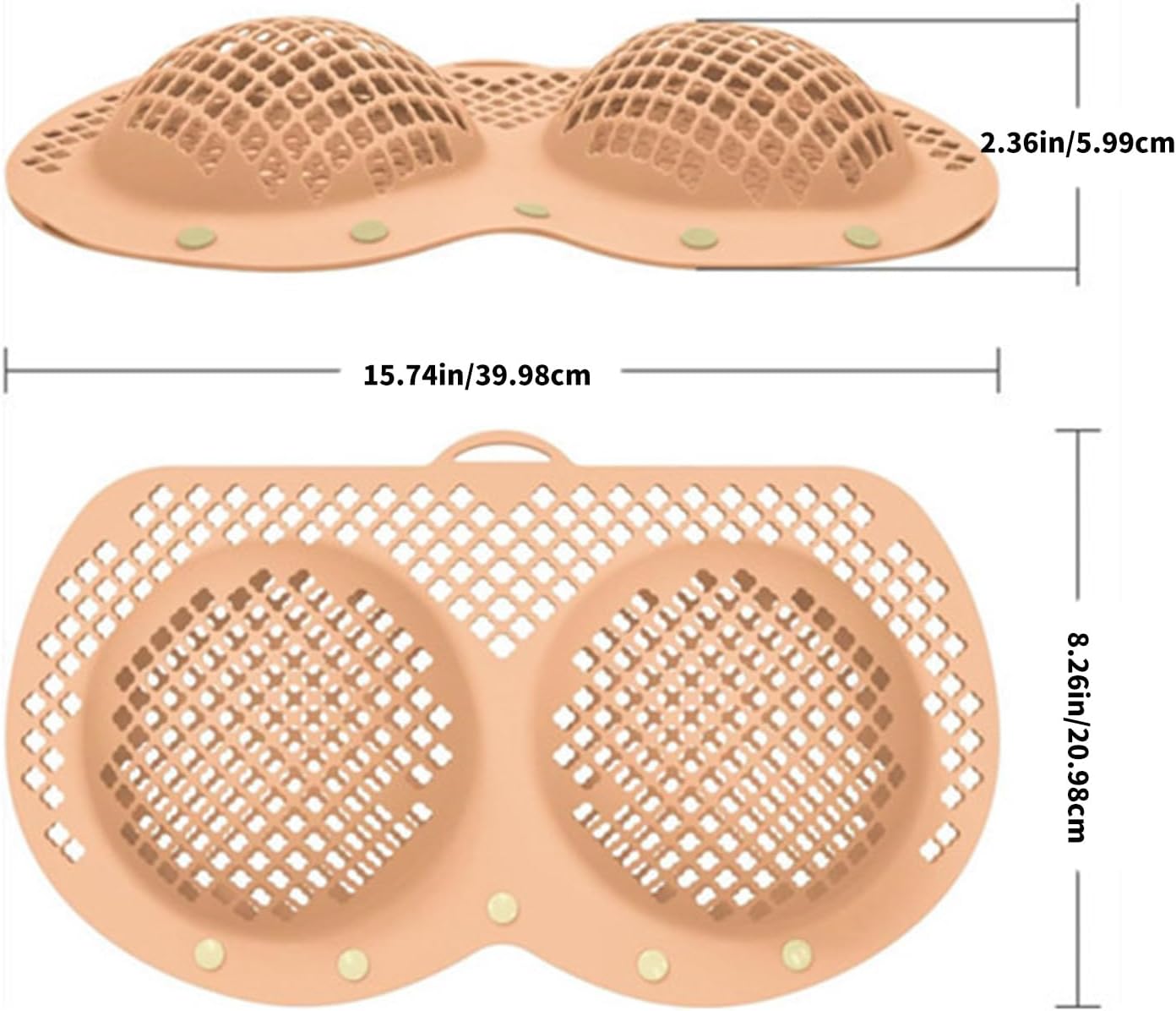 Reinforced Mesh Laundry Bag for Bras & Delicates, Machine Washable Protective with Sturdy Silicone Design Machine Washable Bras Protectors Bag
