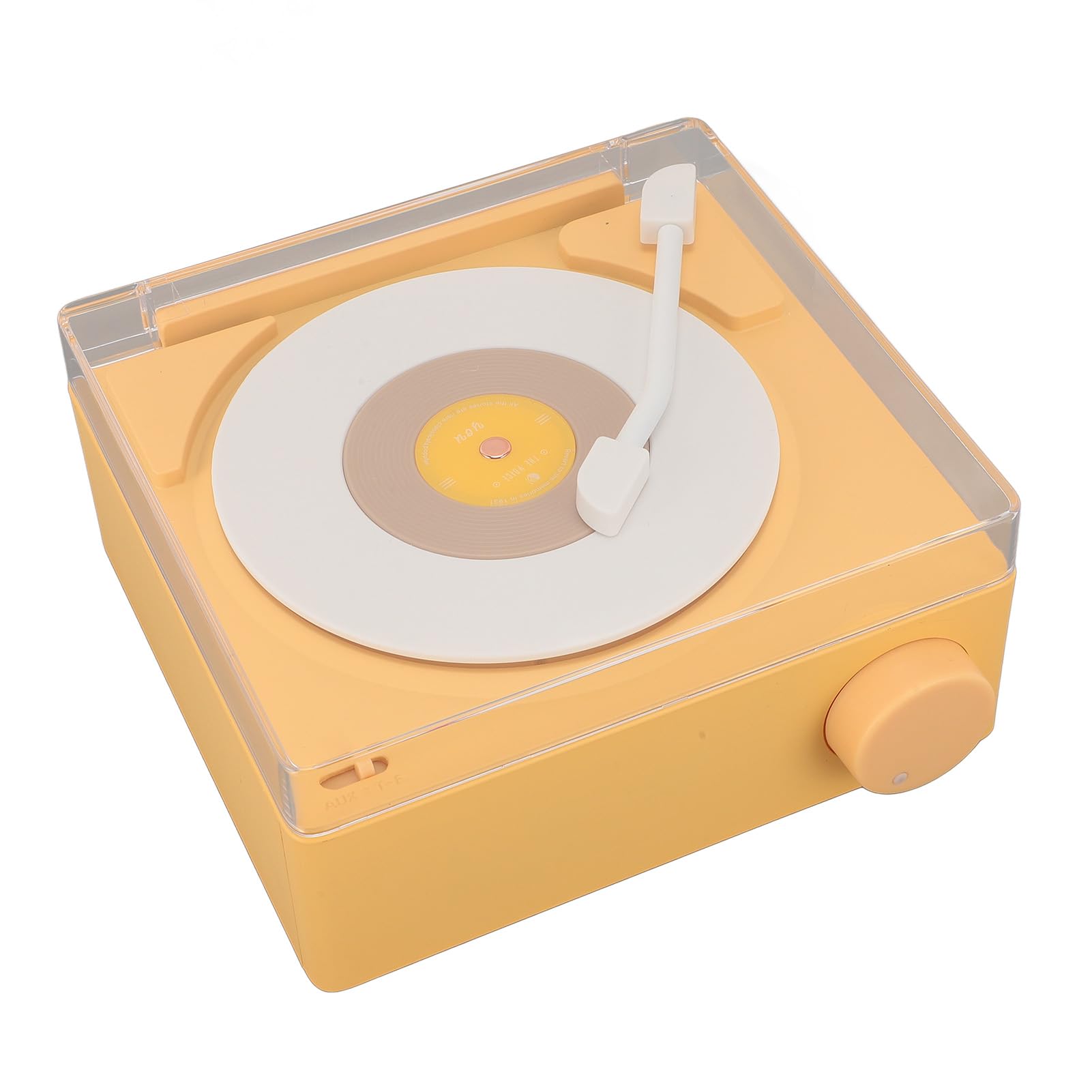 Reloj Despertador con Altavoz Bluetooth, Reloj Multifuncional de Diseño Retro para Dormitorio, Hogar y Oficina, 1200mAh (Yellow)