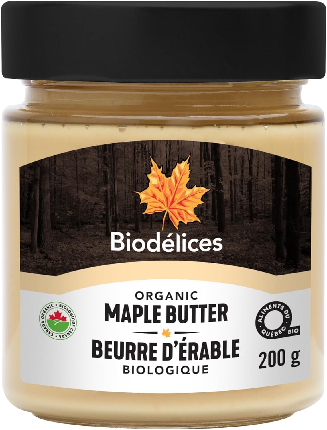 - Biodélices Premium 100% Organic Maple Butter from Quebec - Pure Maple Butter Spread | 200g A Sumptuous Spread That Captures The Essence Of Quebec's Rich Maple Forests