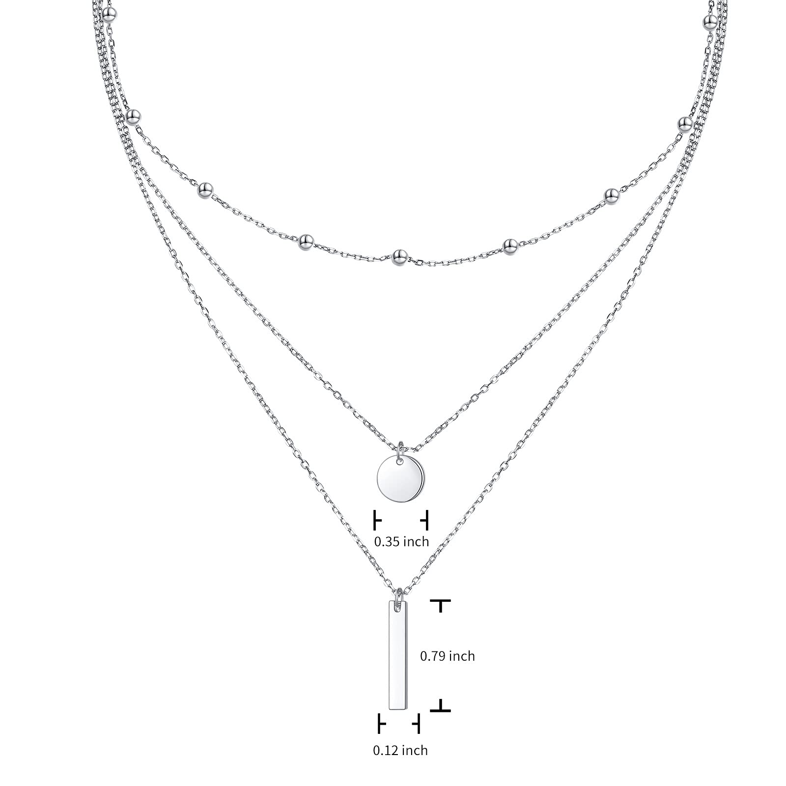 Naszyjniki S925 srebro wysokiej próby warstwowe naszyjniki wielowarstwowe potrójny długi łańcuszek Y obojczyk wisiorek dla kobiet biżuteria damska, Srebro szterlingowe, Perła