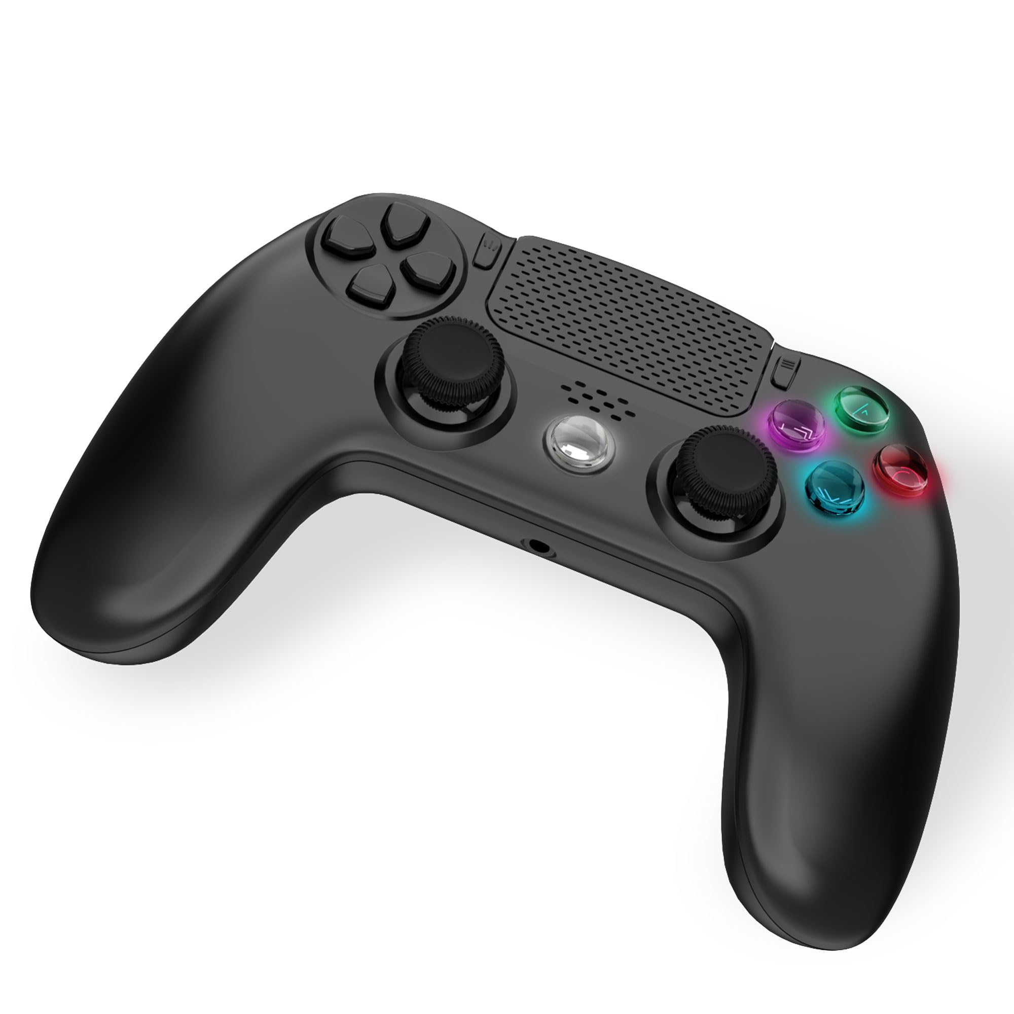 Freaks And Geeks - Wireless Controller for PS4 with 3,5mm jack slot - LED - Black