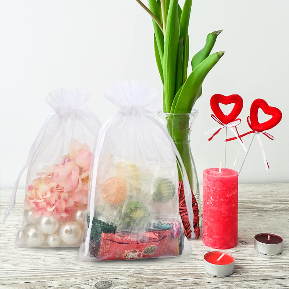 Sacchetti Organza 20x30cm 100pz - Bustine Regalo Con Coulisse Per Matrimoni E Eventi - Foto 9