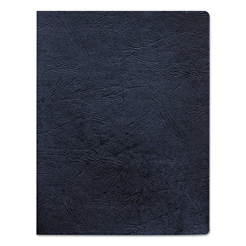 Fellowes 52136 Chemise haut de gamme aspect cuir bleu marine pour dossier